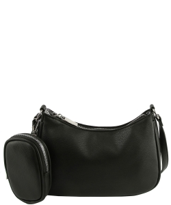 Fashion 2-in-1 Crossbody Bag LHU468 BLACK